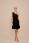 Платье WAL G. ANGIE ONE SHOULDER SKATER, Black - фото