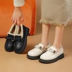 Хлопковые туфли женские черные/экрю JOSINY - фото 9