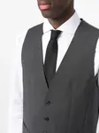 Однобортный жилет BOSS, серый - фото 5