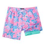 Шорты пляжные мужские розовые SURFCUZ - фото