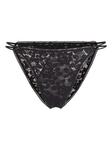 Трусы-стринги с кружевом Wolford, черный - фото