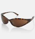 Овальные солнцезащитные очки Balenciaga, белый - фото 4