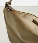 Кожаная сумка через плечо hammock mini Loewe, хаки - фото 3