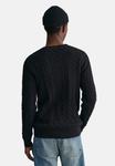 Джемпер Cable C Neck GANT, черный - фото 3