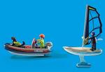 PLAYMOBIL 70141 серфер и спасательный плот с собакой - фото 5