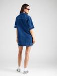 Мини платье TOPSHOP, Blue denim - фото 4