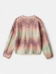 Детский джемпер Mystic с вязаным омбре Mango, Pink - фото 4