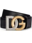 Ремень с логотипом DG DOLCE & GABBANA, черный - фото
