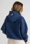 Толстовка с капюшоном на молнии Prohibited, темно-синий - фото 7