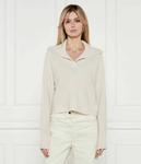 Шерстяной свитер вермут Loose fit Max&Co., белый - фото