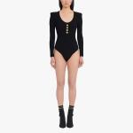 Боди женское черное BALMAIN, черный - фото 5