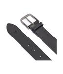 Ремень классический Calvin Klein Jeans кожаный, черный - фото 2