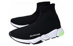 Balenciaga Speed Trainer Black Fluo Yellow Heel - фото 2