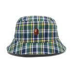 Bape Мини Bape Check Бакетная Шляпа A BATHING APE, Зеленый GRX - фото 2