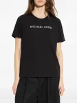 Футболка с логотипом, украшенным бисером Michael Michael Kors, черный - фото 3