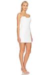 X revolve sabine мини-платье Amanda Uprichard, белый - фото 2