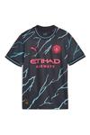 Детская футбольная майка Manchester City Third Replica 23/24 Puma, синий - фото 2