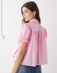 Блузка-бэбидолл COLLUSION розового цвета - фото 4
