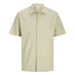 Рубашка Jack & Jones Mykonos Plisse, бежевый - фото 3