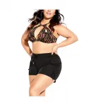 Купальник Plus Size Azores Boardie CITY CHIC, черный - фото