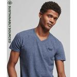 Футболка Superdry Vintage Logo Emb Vee, синий - фото 3