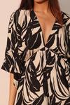 Платье-кимоно макси Lucca Leaf TRUEDAMES, черный - фото 3