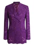 Блейзер с кружевом DOLCE & GABBANA, фиолетовый - фото