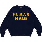 Свитер с интарсией HUMAN MADE, оливковый - фото 3