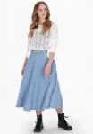Юбка а-силуэта Dreimaster, Light Blue Denim - фото 2