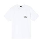 Футболка Stussy Basic Logo Tee 'White', белый - фото 2