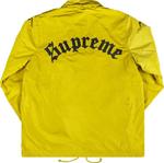 Куртка Supreme Old English Coaches Jacket 'Gold', золотой - фото 3