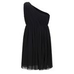 Платье на одно плечо Celine, черный - фото 2