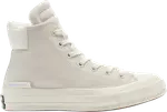 Кроссовки Converse Chuck 70 Padded Collar High Anodized Metals - Egret, кремовый - фото