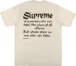 Футболка Supreme Person Tee 'Natural', кремовый - фото 3