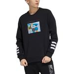 Свитшот мужской черный Adidas Neo - фото 4