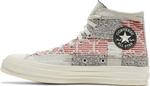 Кроссовки Converse Chuck 70 High Patchwork - Twill, кремовый - фото 3