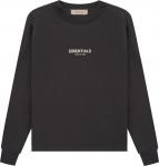 Толстовка Fear of God Essentials Relaxed Crewneck 'Iron', черный - фото