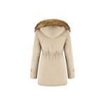 Парка Farvalue Women's Winter Coat Hooded Warm, бежевый - фото 2