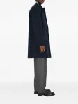 Пальто на пуговицах BURBERRY, синий - фото 3