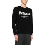 Граффити принт Свитшот Alexander McQueen, Черный - фото 5