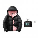 Пуховик Unisex GOLFCROSS, черно-розовый - фото 10