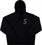 Толстовка Supreme S Logo Hooded Sweatshirt 'Black', черный - фото