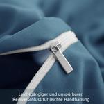 Комплект постельного белья RUIKASI, 3 предмета, 220х240/80x80, синий деним - фото 7