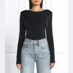 Тонкое подтянутое боди Liu Jo, черный - фото