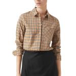 Женская рубашка Burberry, светло-коричневый - фото 3