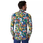 Мужская классическая рубашка современного кроя OppoSuits Super Mario - фото
