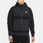 Толстовка Nike Sportswear Casual Sports Splicing Pullover Fleece Lined Black, черный - фото 2