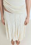 Юбка макси LONG Mango, кремовый - фото 4