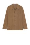 Льняная рубашка-куртка Wao, brown - фото