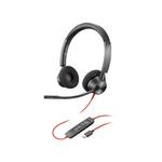 Проводная гарнитура Plantronics Poly C3320-C, черный - фото